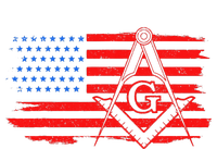 Mason Us Flag Square Compass Masonic Patriotic Freemason T-Shirt