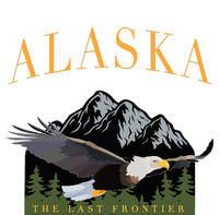 Last Frontier Bald Eagle Alaska Sweatshirt Cinch Pack Bag