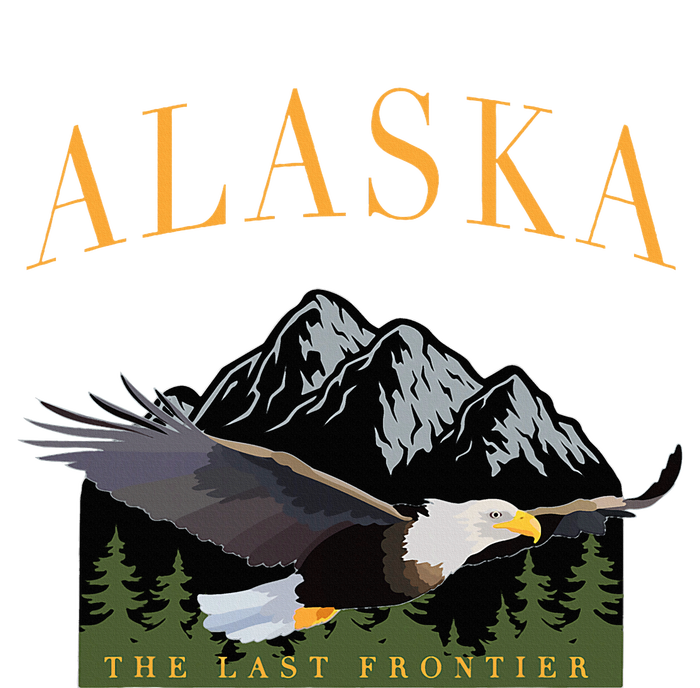 Last Frontier Bald Eagle Alaska Sweatshirt Cinch Pack Bag