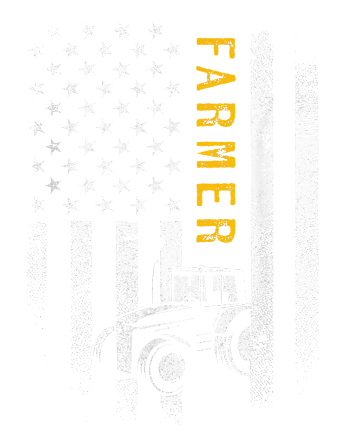 Tractor American Usa Flag Funny Farmer Rancher Gifts Farming T-Shirt