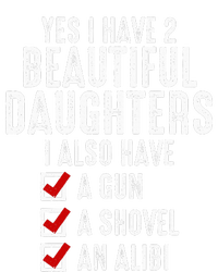 Yes I Have 2 Beautiful Daughters Sarcastic Dad Gifts Women's Perfect Tri Rocker Tank