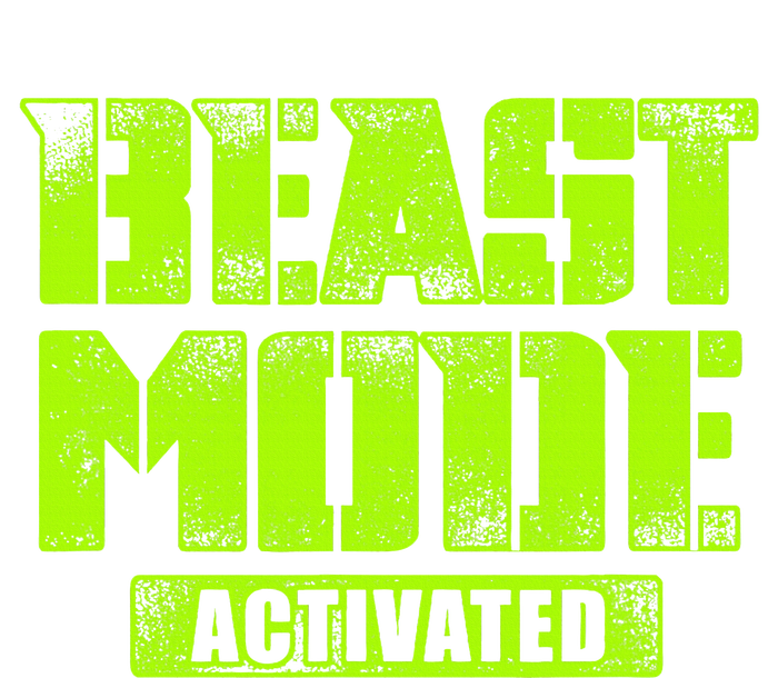 Trendy Graphic Beast Mode Activated Cooling Performance Crew T-Shirt