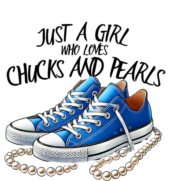 Chuck And Pearls Just A Girl Who Loves Chucks And Pearls Tank Top