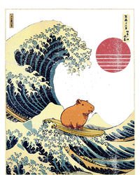 Capybara Japanese Kanagawa Wave Funny Surf Animal Coaster