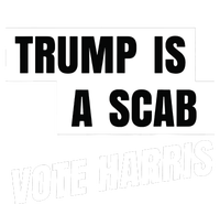 Trump Is A Scab Vote Harris Metallic Star Ornament