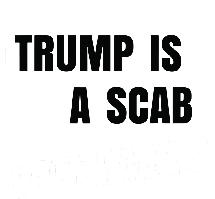 Trump Is A Scab Vote Harris Metallic Star Ornament