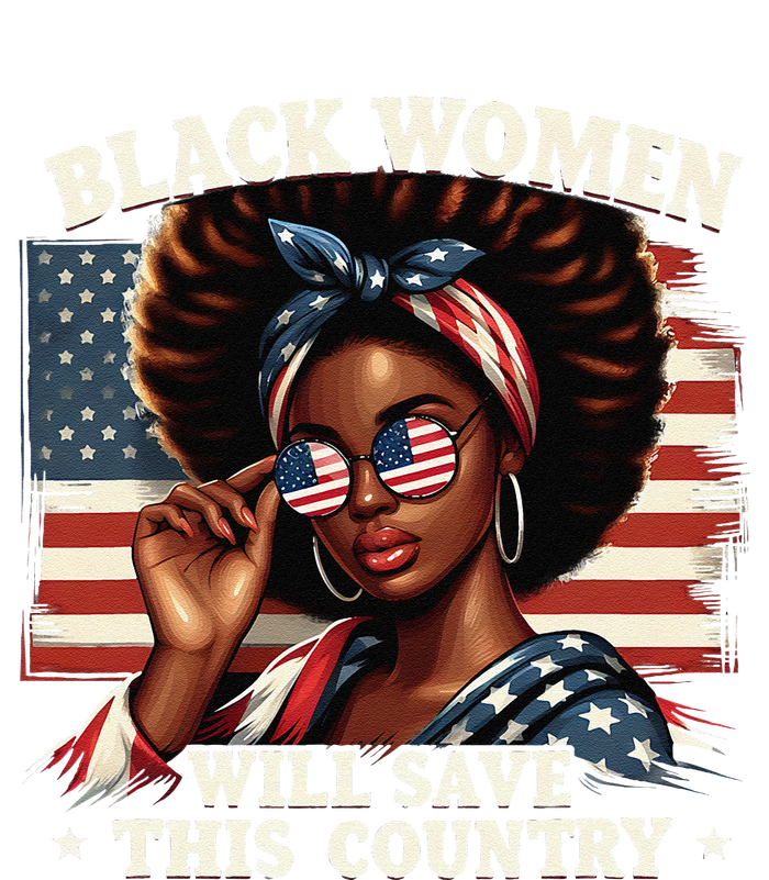 Black Women Will Save This Country LocD Hair Usa Flag Women’s Perfect Tri Rocker Tank