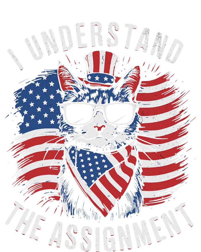 I Understand The Assignment Kamala Harris Walz 2024 Cute Cat Bumper Sticker