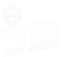 Trump Is A Scab Uaw Vote Kamala Harris 2024 Election USA-Made Snowflake Beanie