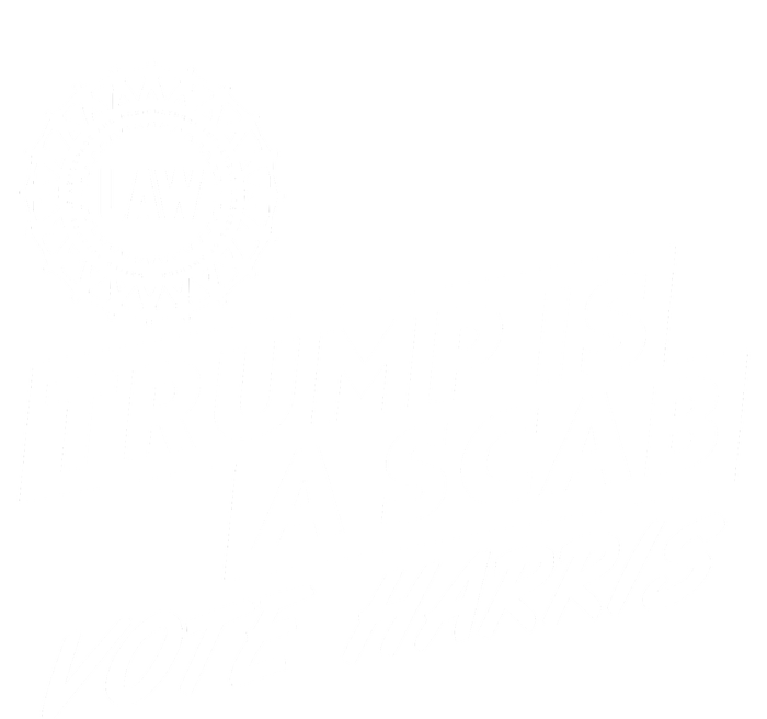 Trump Is A Scab Uaw Vote Kamala Harris 2024 Election USA-Made Snowflake Beanie