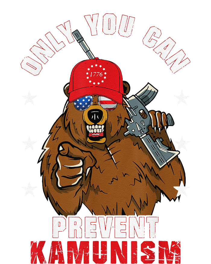 Trump Bearmaga 2024 Only You Can Prevent Kamunism T-Shirt