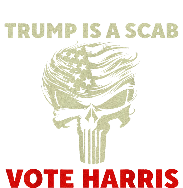 Trump Is A Scab Vote Harris Waltz New Way Move Forward Flag T-Shirt