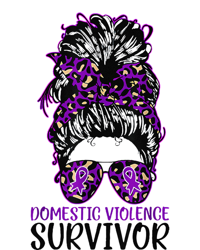 Domestic Violence Aware Messy Bun Domestic Violence Survivor Tall Long Sleeve T-Shirt