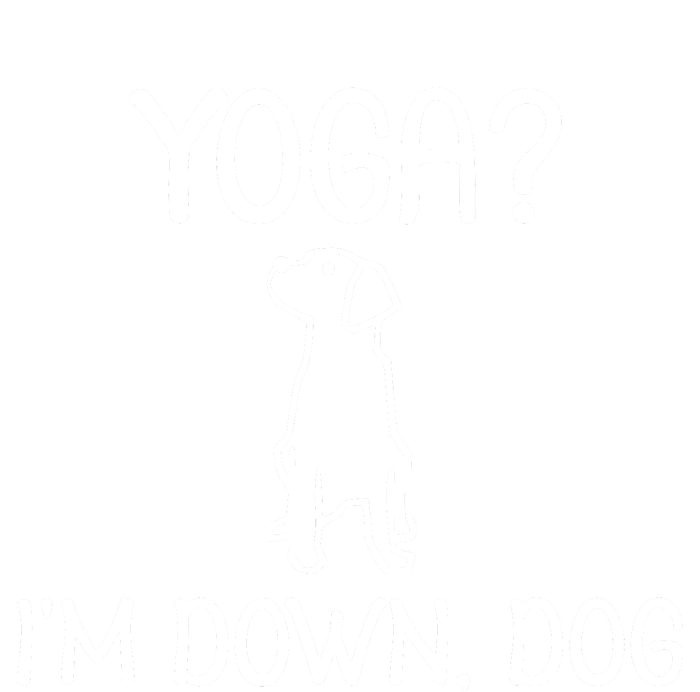 Yoga Im Down Dog Enza Ladies Jersey Football T-Shirt