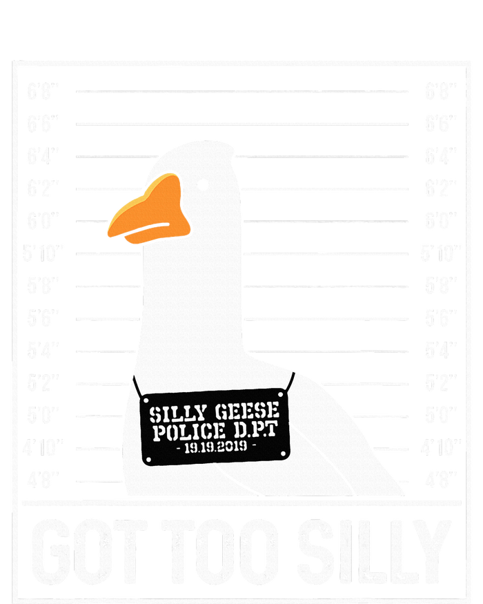 Got Too Silly Silly Goose Mugshot Goose Mugshot Toddler Zip Fleece Hoodie