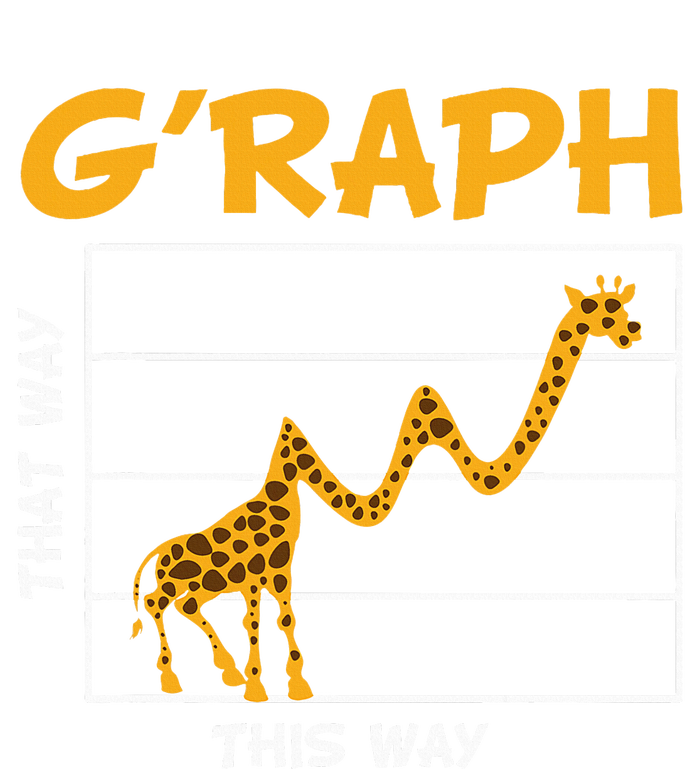 GRaph This Way That Way Wildlife Funny Math Teacher Giraffe T-Shirt