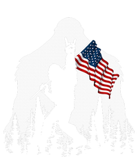 Bigfoot Rock On Hold American Flag Sasquatch Believers T-Shirt