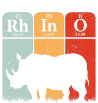 Hippo Chemistry Periodic Table Elements Rhinoceros Lover Women's Tri-Blend 3/4-Sleeve Raglan Shirt