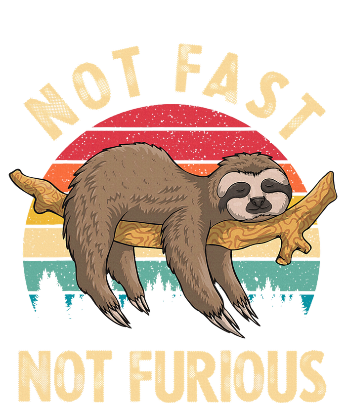 Funny Sloth Not Fast Not Furious Sloth Quote Cute Sloth Gift T-Shirt