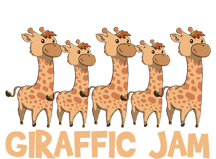 Giraffe Giraffic Jam Funny Pun Cute T-Shirt