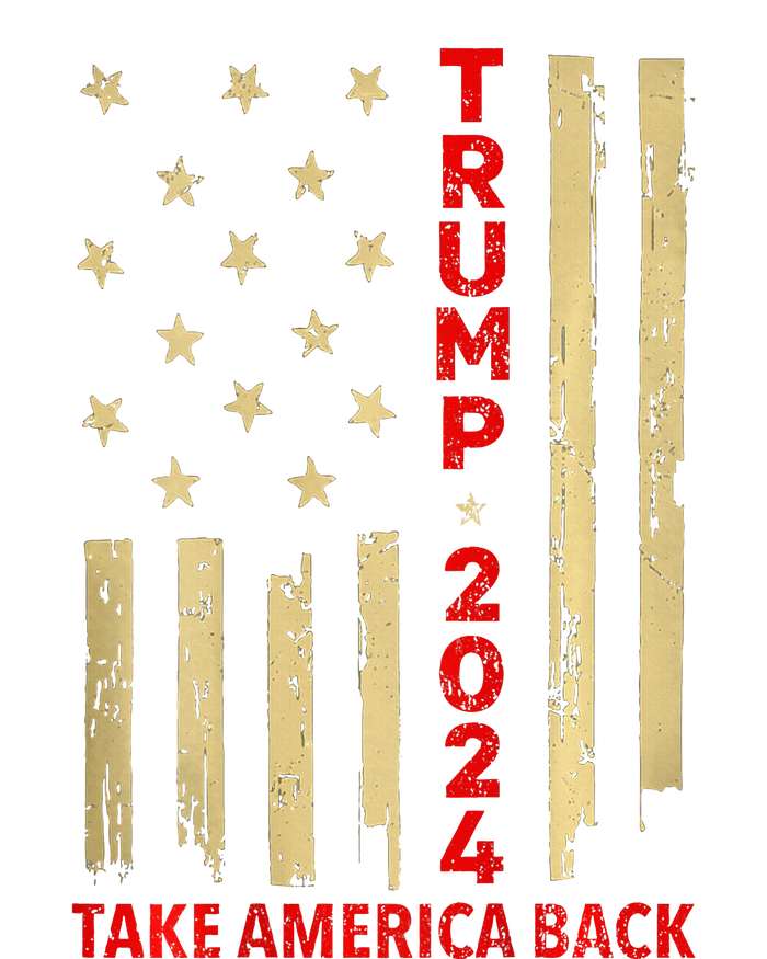 Donald Trump 2024 Take America Back American Flag T-Shirt