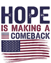 Hope Is Making A Comeback Us Flag Kamala Harris Tim Walz Premium Women's V-Neck T-Shirt