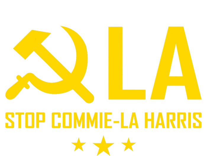 Commie La Stop Commie La Harris Stop Kamala Trump Vance 2024 Dry Zone Grid Polo