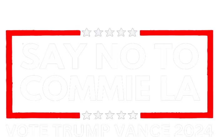 Funny Political Say No To Commie La Vote Trump Vance 2024 Women's Crop Top Tee