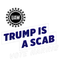 Uaw Union Trump Is A Scab Vote Kamala Harris Funny Uaw Red Full Zip Hoodie