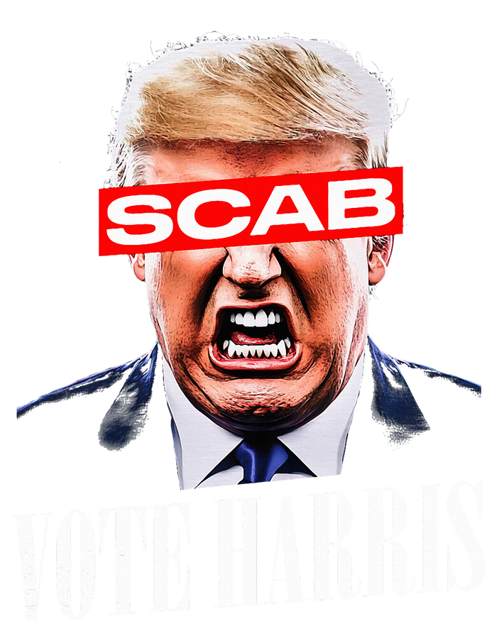 Trump Is A Scab Vote Kamala Harris 2024 Ladies Essential Tank