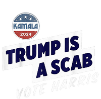 Trump Is A Scab Vote Kamala Harris Kids Long Sleeve Shirt