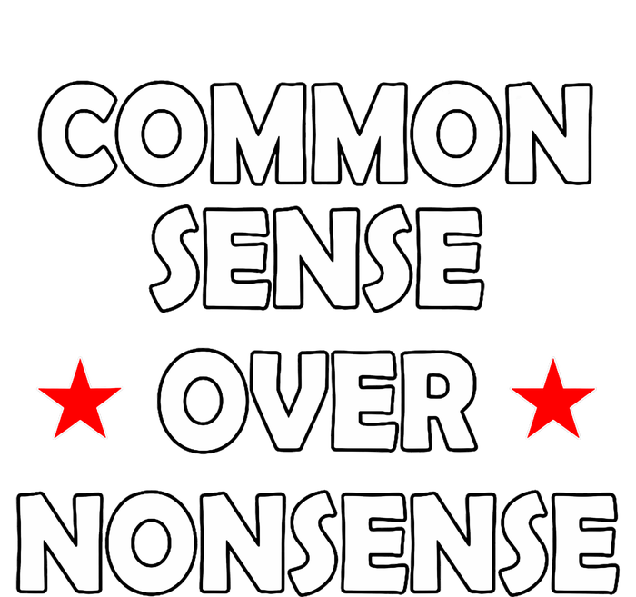 Common Sense Over Nonsense American Election Designs Tote Bag