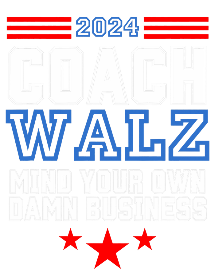 Yes Coach Walz Mind Your Own Damn Business Tim Walz Speech Kids Long Sleeve Shirt