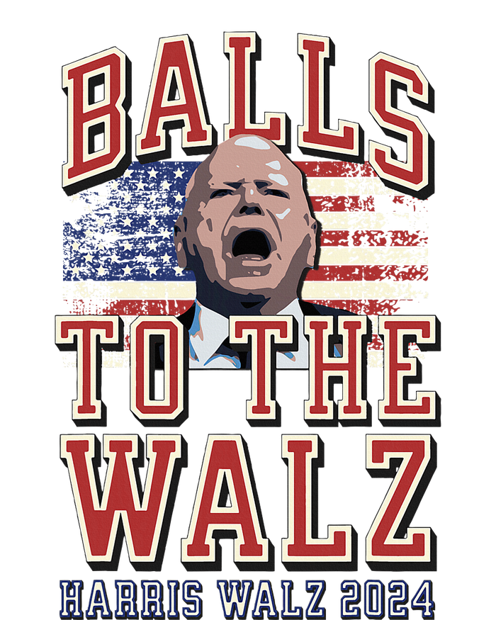 Balls To The Walz Tim Walz For Vp Walz And Harris Vote 47 Short Acrylic Beanie