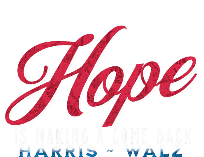 Hope Is Making A Come Back Harris Walz 2024 Valucap Bio-Washed Visor