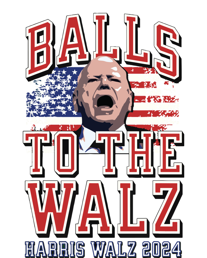 Balls To The Walz Tim Walz For Vp Walz And Harris Vote 47 Women's T-Shirt