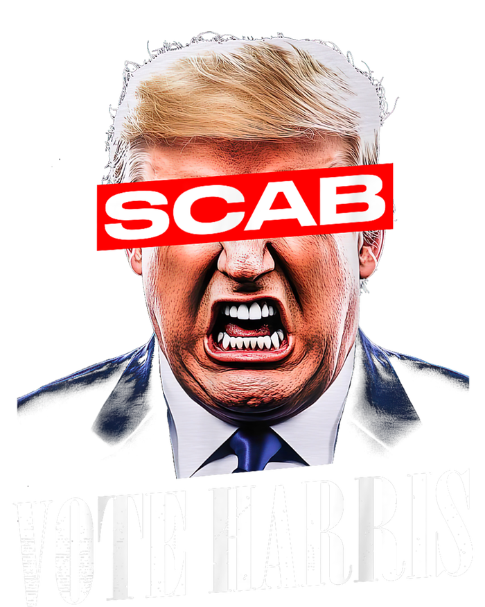 Trump Is A Scab Vote Kamala Harris 2024 Harris Walz 2024 Tall Long Sleeve T-Shirt