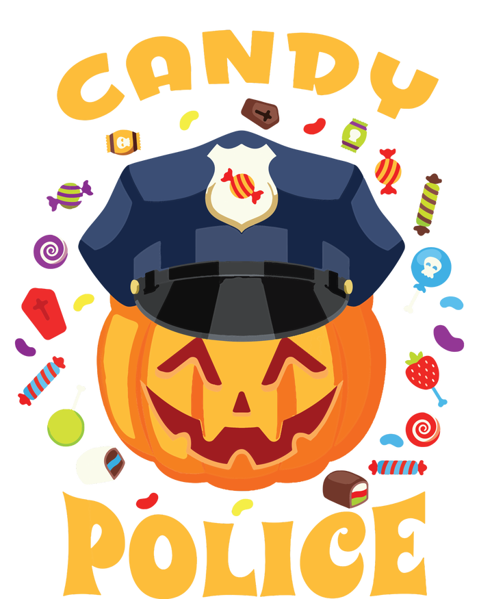 Candy Police Halloween Party Costume Security Funny T-Shirt