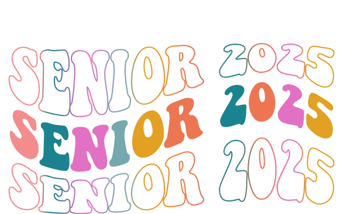 Senior 2025 Retro Class Of 2025 Seniors Graduation V-Neck T-Shirt