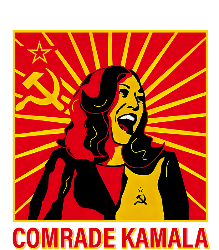 Fun Socialist Comrade Kamala Commie La Harris 2024 Kammunism Women's Knotted Racerback Tank