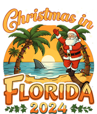 Christmas In Florida 2024 Family Vacation Women's Crop Top Tee