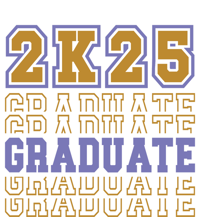 Senior 2025 Front And Back Design T-Shirt