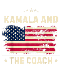 Kamala And The Coach 2024 Harris Walz Waltz Usa Flag Tie-Dye Long Sleeve Shirt