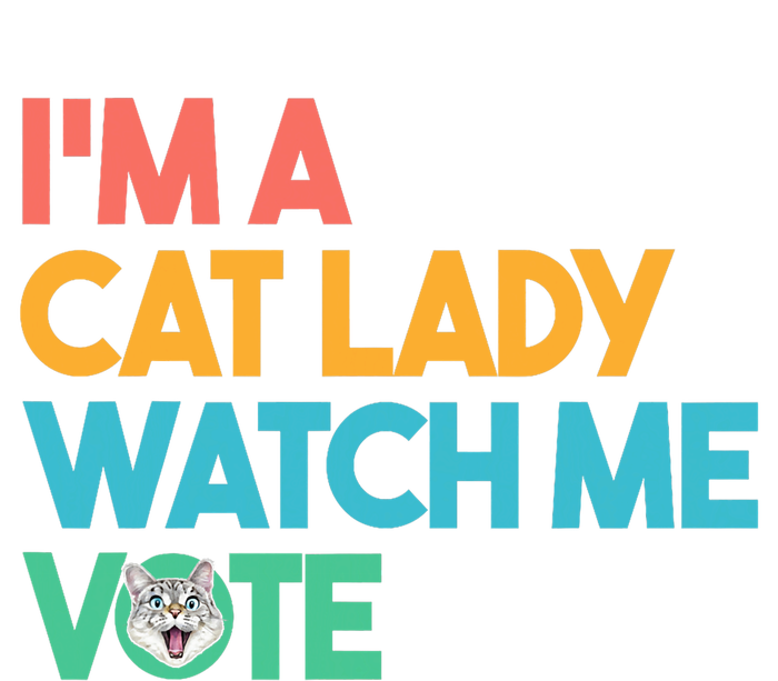 IM A Cat Lady Watch Me Vote Funny President 2024 Election PosiCharge Competitor Tank