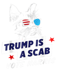 Trump Is A Scab Vote Harris Walz 2024 Childless Cat Lady Yupoong Adult 5-Panel Trucker Hat