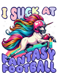 I Suck At Fantasy Football Unicorn Rainbow Loser Cooling Performance Long Sleeve Crew