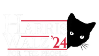 Harris Waltz 2024 For The People Cat Lady Kamala Harris 2024 Womens Funnel Neck Pullover Hood