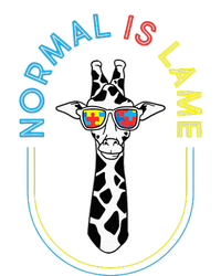 Normal Is Lame Giraffe Autistic Puzzle Autism Awareness Kids Tie-Dye T-Shirt