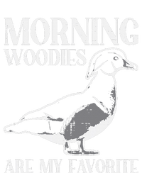 Morning Woody My Favorite Duck Hunting Funny Hunter Women's Racerback Cropped Tank