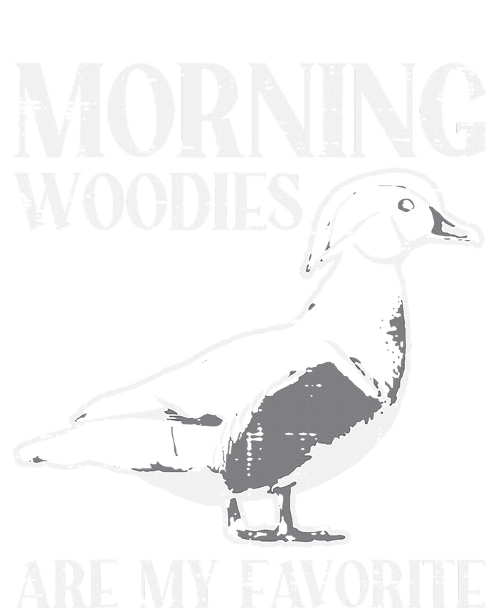 Morning Woody My Favorite Duck Hunting Funny Hunter Women's Racerback Cropped Tank